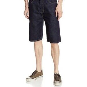 Levi's Men's 569 Loose Straight Jean Shorts Stretch Dark Denim Blue Mens Size 50